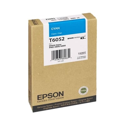 Cartucho de tinta Original Epson T6052 Cian