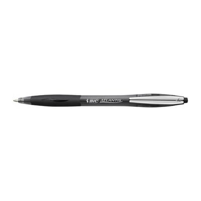 Bolígrafo Ball Point Atlantis 1mm Negro - Cx 12