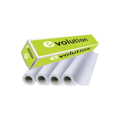Papel Plotter 75gr 610mmx50mts Evolution - 4 Rollos