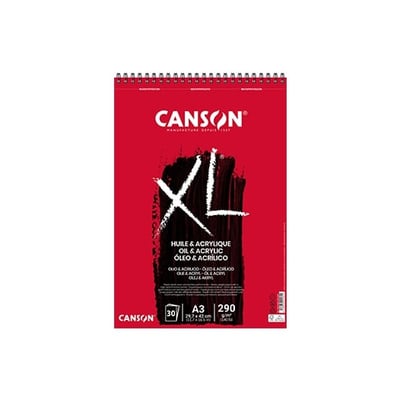 Bloc Espiralado Canson XL Óleo y Acrílico A3 290g
