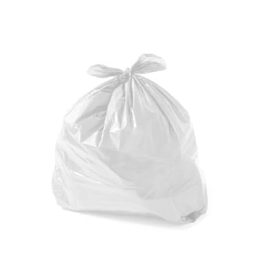 Saco Lixo Plástico 30Lts Branco 18my 55x60cm 15un