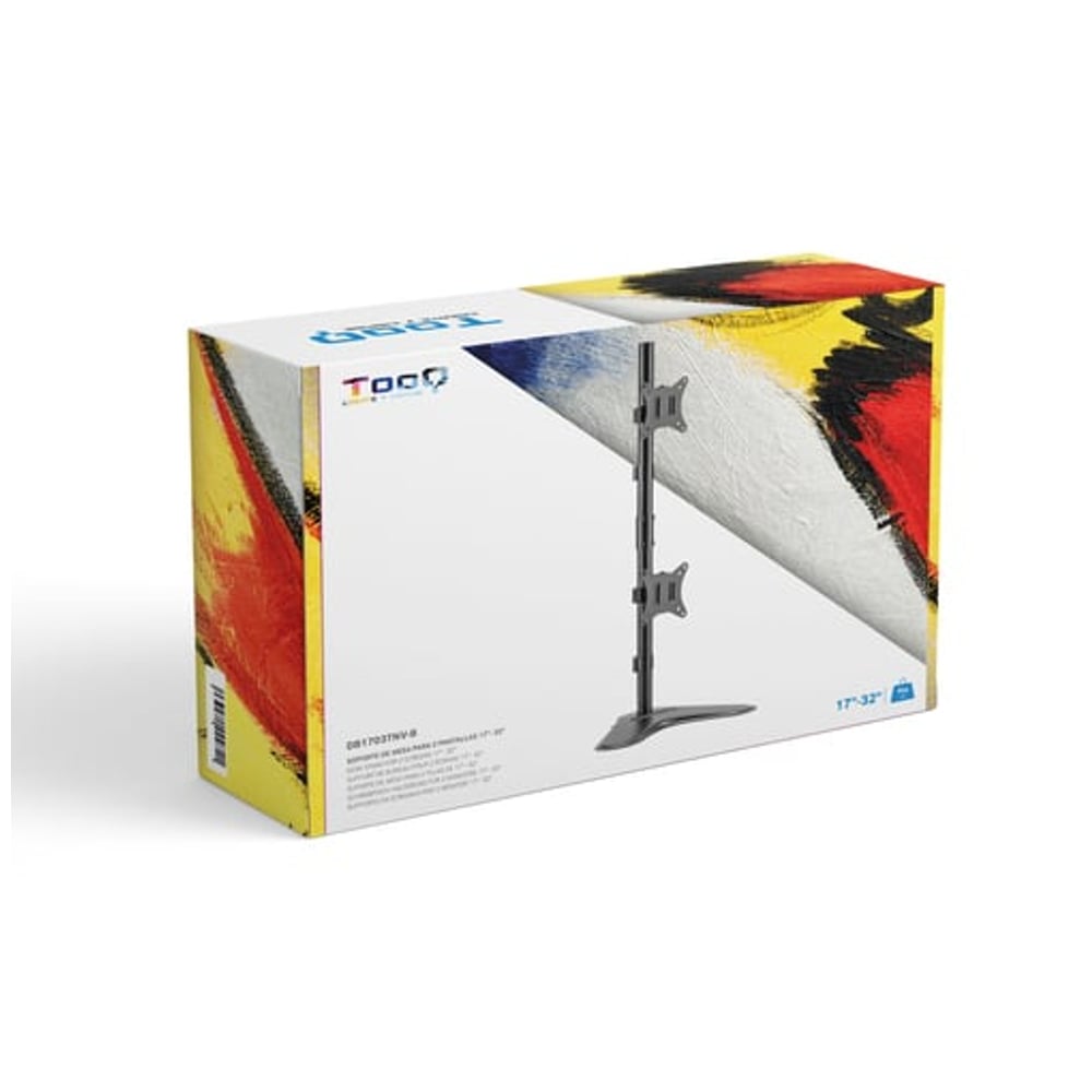 Suporte para Monitores TooQ DB1703TNV-B (2 monitores)