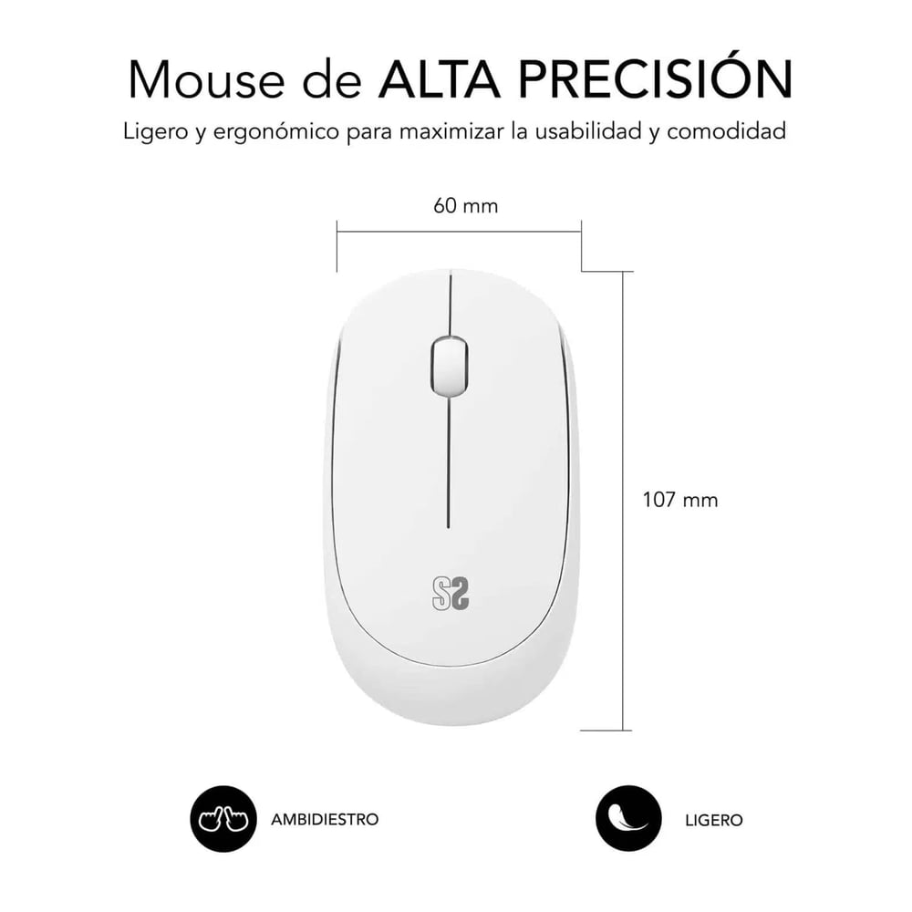 Teclado Subblim Rato sem fios silencioso Business Plus