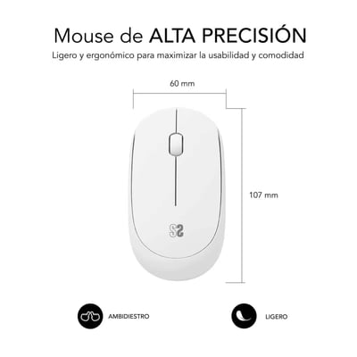 Teclado Subblim Rato sem fios silencioso Business Plus