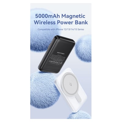 Powerbank magnético sem Vention fios 5000 mAh 20W