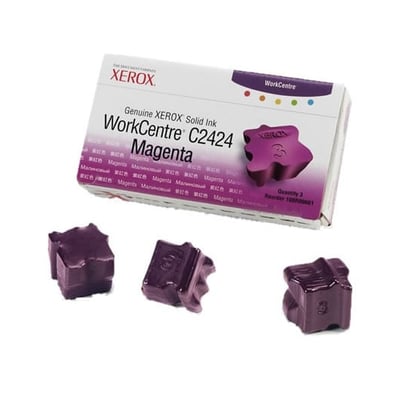 Tinta Sólida Original Xerox C2424 Magenta Pack 3un