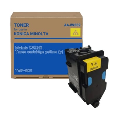 Toner Original Konica Minolta C3320i TNP-80 Y