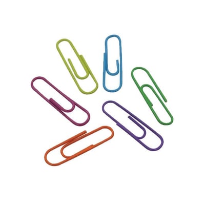 Clips Cores Sortidas nº 2 28mm Caixa c/ 100un