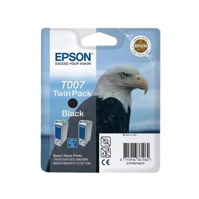 Cartucho de tinta Original Epson T007 Negro Pack 2