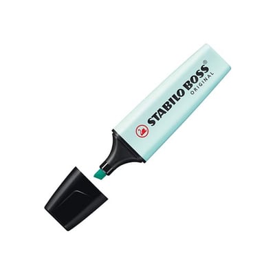 Marcador Stabilo Boss Pastel Turquesa - Pack 10