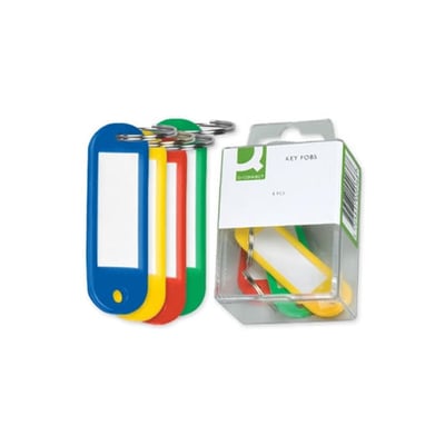 Llaveros de colores surtidos Pack 6un