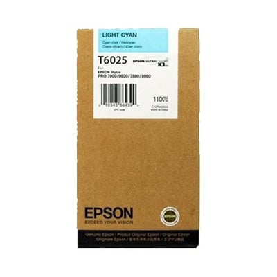 Cartucho de tinta Original Epson T6025 Cian Claro