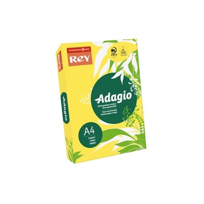Papel Fotoc. Adagio A4 80gr Amarillo Claro 1x500f