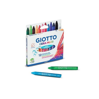 Lápices de Cera Giotto Maxi 12 Colores