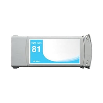Tinteiro Compatível HP 81 (C4934A) Ciano Claro