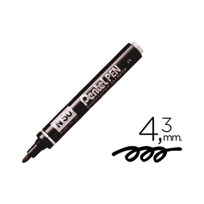 Marcador Permanente Pentel N50 Negro - Pack 12