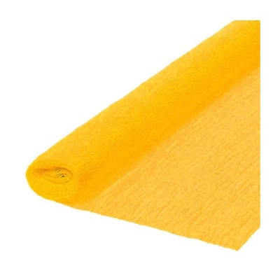 Papel Crepé 50x250cm Rollo Amarillo