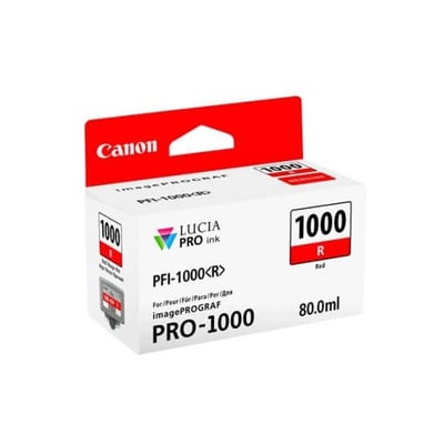 Cartucho de tinta Original Canon PFI-1000R Rojo