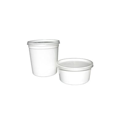 Caixa Alimentar PP Mate Redonda 500ml - 50un