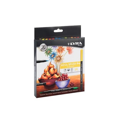 Marcador Doble Punta Lyra Aqua Brush Duo - Cx24