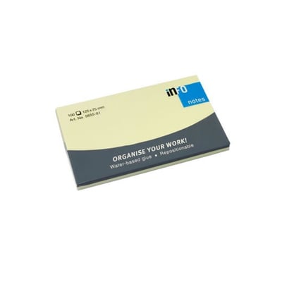 Bloco Adesivo Amarelo 75x125mm 100Folhas 1un