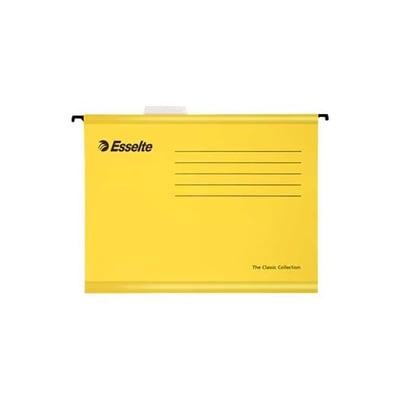 Funda Suspendida A4 Amarillo 25 unidades