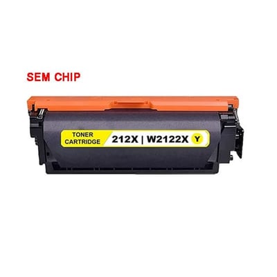 Toner Compatível HP 212X Amarelo Sem Chip