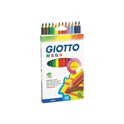 Lápiz de Color 18cm Giotto Mega Caja 12un