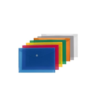 Sobre de Plástico A5 Colores Surtidos - Pack12