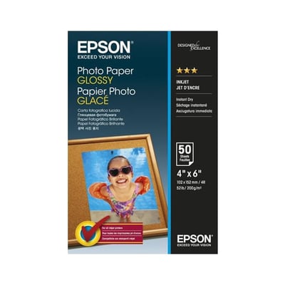 Papel Epson Foto Glossy 10x15cm 50 Hojas