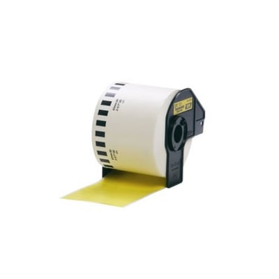 Papel Continuo Comp. Removible Amarillo 62x30,48mm