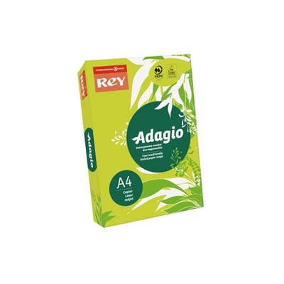 Papel Fotoc. Adagio A4 80gr Verde Fluor. 1x500fl