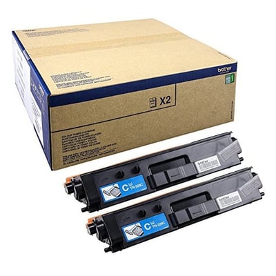 Pack Toners Originais Brother TN-329 2un. Ciano