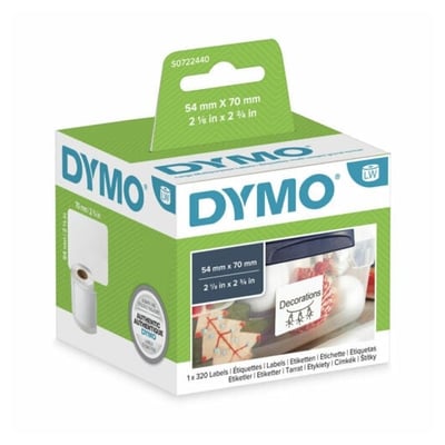Etiquetas Dymo 54x70mm Rollo 320un.