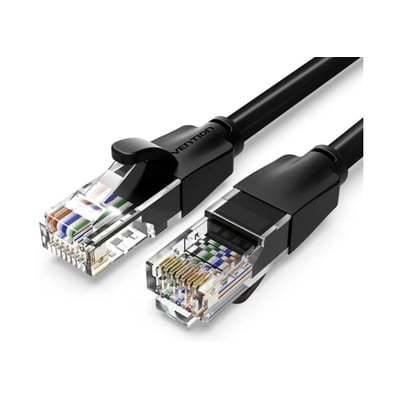 Cabo de Rede Vention Cat.6 RJ45 1m - Preto