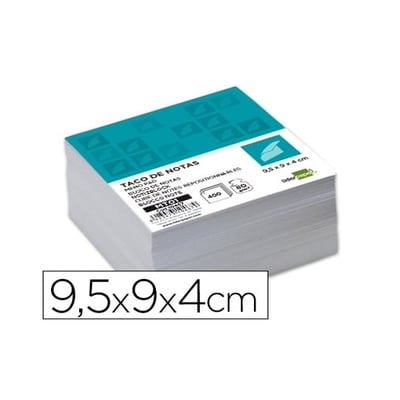 Bloco Papel Recarga 95x90x40mm Memo Cubos Branco
