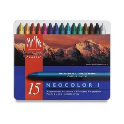 Lápices de Cera Neocolor I 15 Colores - Caran D'Ache