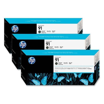 Cab. de Imp. HP 91 (C9480A) Negro Mate Pack 3