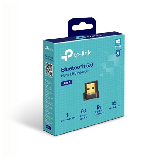 Adaptador Bluetooth USB TP-Link UB5A Nano — Bluetooth 5.0, USB 2.0, para PC