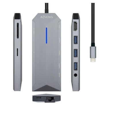 Docking Station Aisens USB-C 9 en 1
