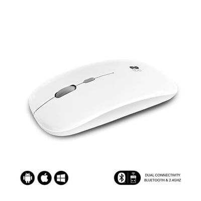 Ratón Inalámbrico Subblim LED Dual Flat Blanco
