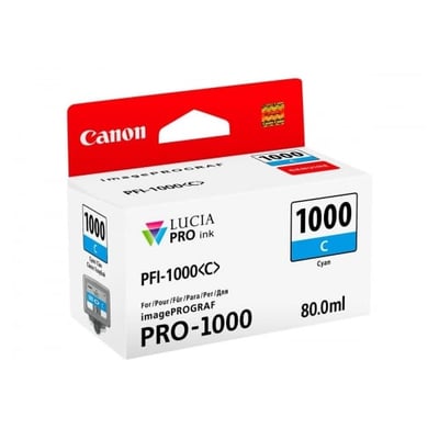 Cartucho de tinta Original Canon PFI-1000C Cian
