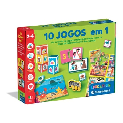 Jogo Clementoni 10 Jogos em 1