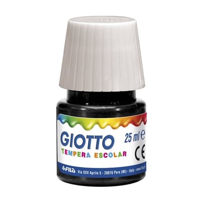 Guache Giotto Tempera Escolar 25ml - Negro