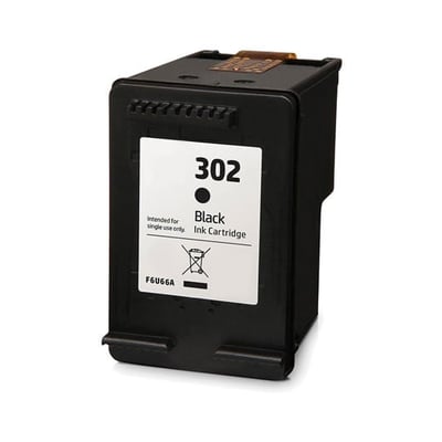 Cartucho de tinta reciclado HP 302 (F6U66A) negro