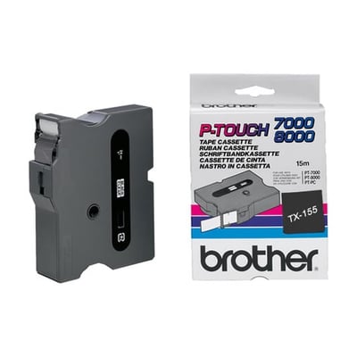 Fita Grav. Orig. Brother 24mm Transparente/Branco