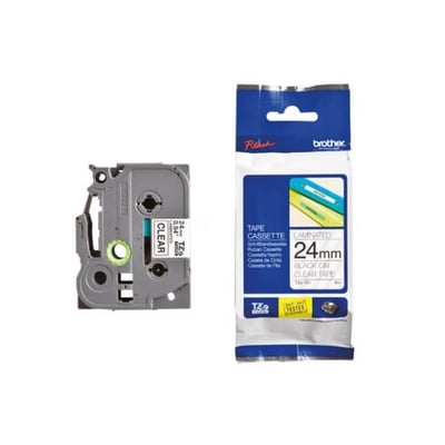 Fita Original Brother TZe151 Preto/Transp. 24mm