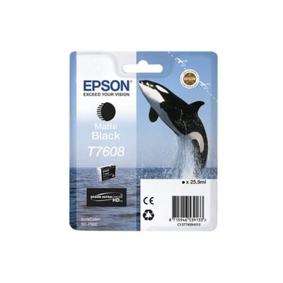 Cartucho de tinta Original Epson T7608 Negro Mate