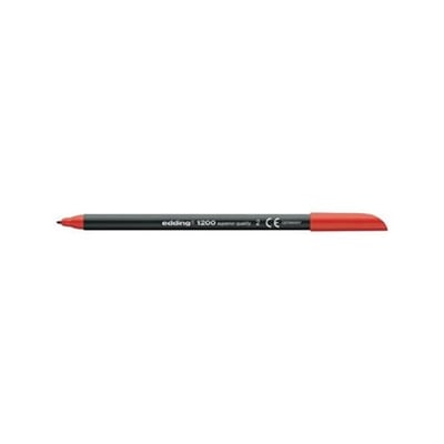 Marcador Medio Edding 1200 Rojo Cx 10un