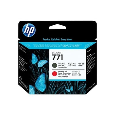 Cabeça Impressão Original HP 771 Preto Mate/Verm.